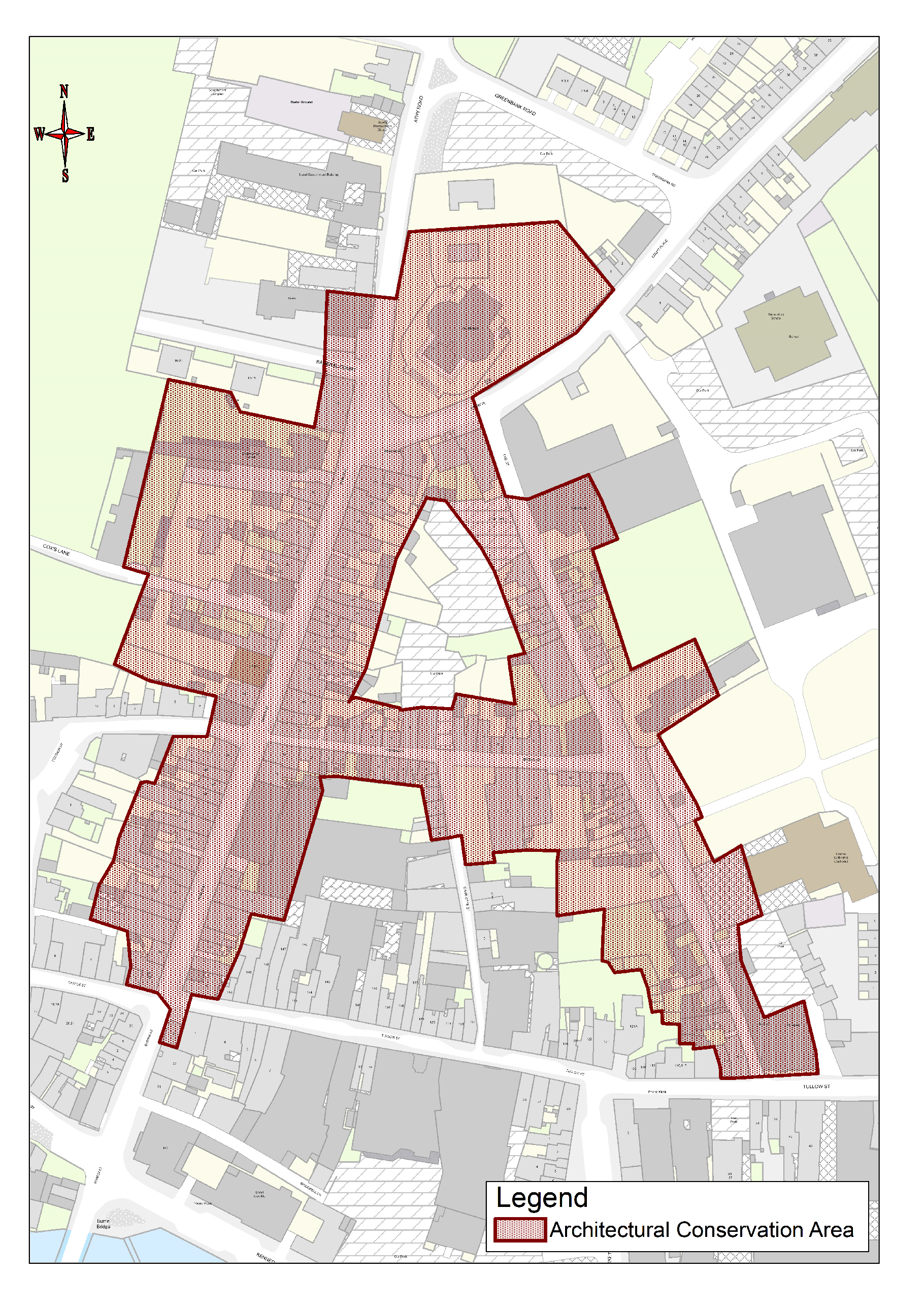 Map 9.2: Dublin Street, College Street & Brown Street ACAs